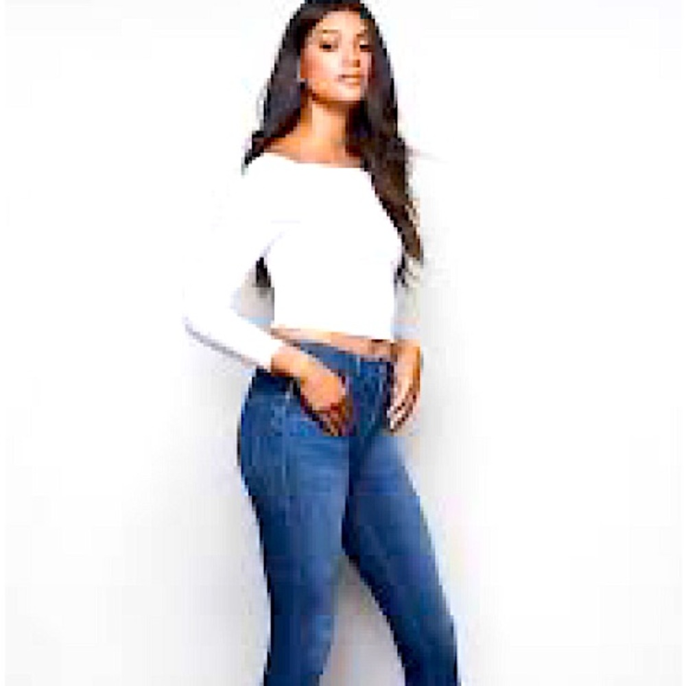 Good American Good Waist Crop sz. 28